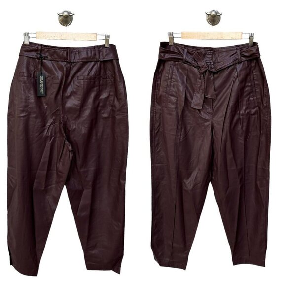 Blank NYC Womens‎ Size 32 Grape Shake Pants Purple Vegan Faux Leather Pleated - Picture 5 of 6